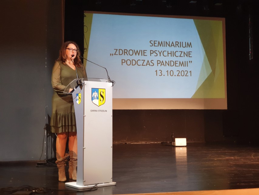 Otwarcie seminarium i przywitanie Gości przez Annę Horodyską - Starostę Powiatu Strzelińskiego