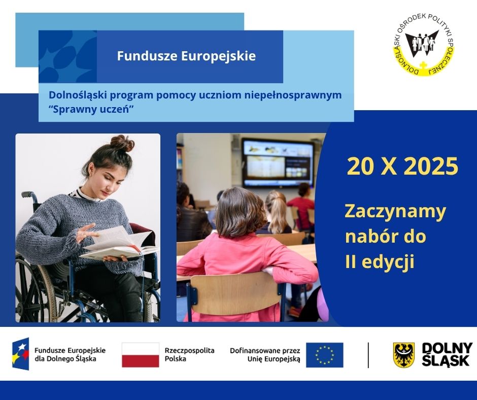 Plakat promujący projekt Sprawny uczeń